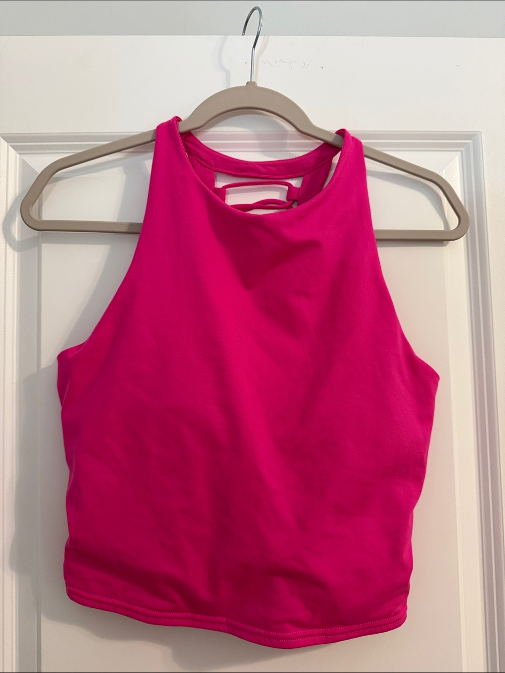ALO Women’s Pink High-Neck Tank Top